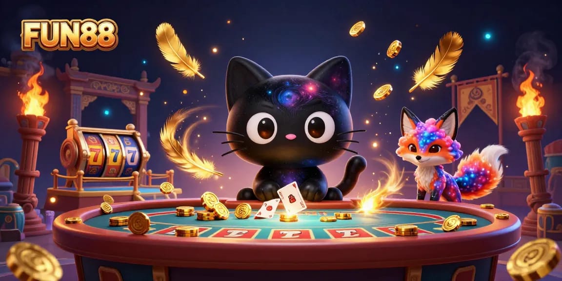 Experience the excitement of FUN88 with immersive slot games and a cosmic casino atmosphere.