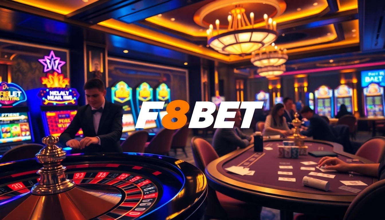 Experience the excitement of F8BET with vibrant casino games and professional dealers.
