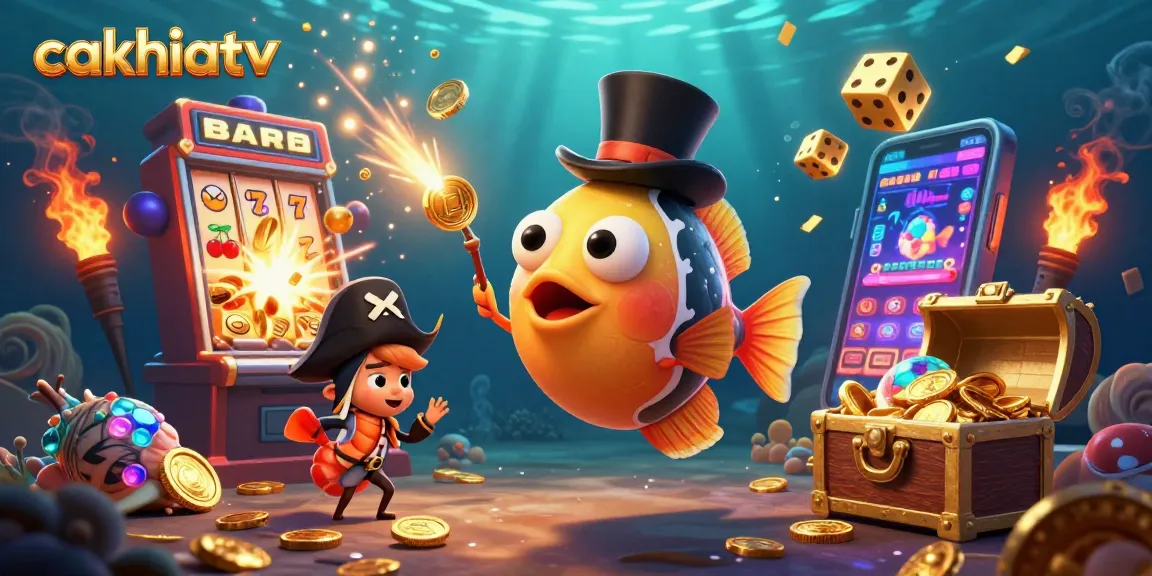 Engage with cakhiatv's thrilling gaming adventure featuring dynamic 3D characters and a vibrant casino atmosphere.