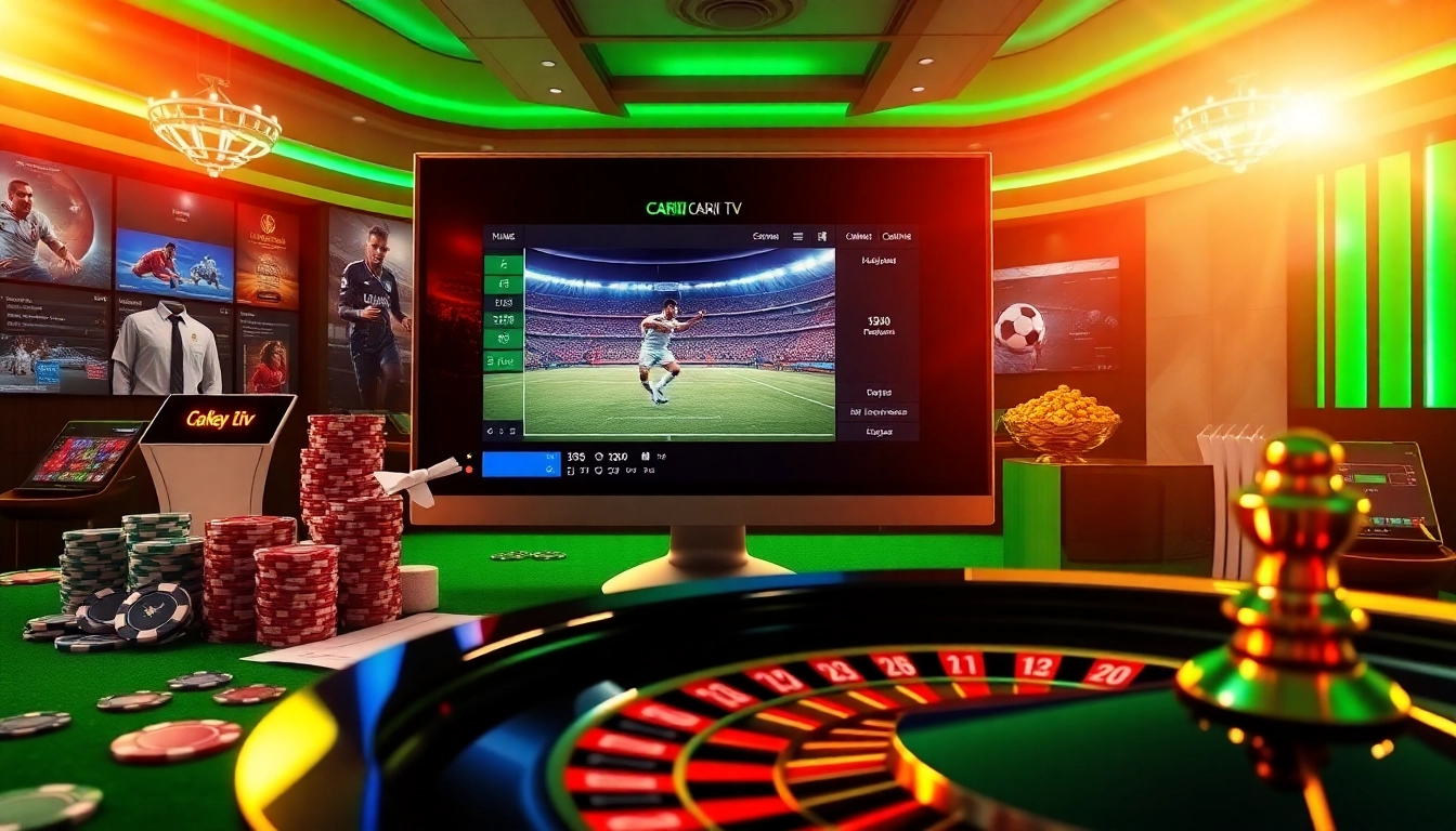Cakhia TV offers an engaging sports betting experience with vibrant visuals and interactive features.