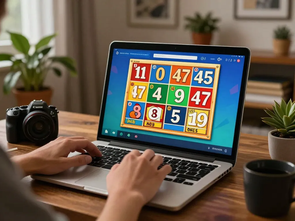 Engaging with 9 Lotto 4D online gaming from a cozy home setup