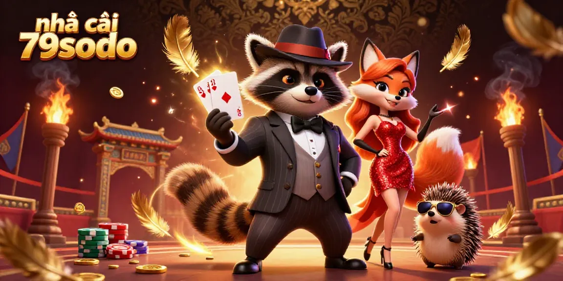 Experience the thrill of nhà cái 79sodo with a 3D scene showcasing vibrant casino elements in action.