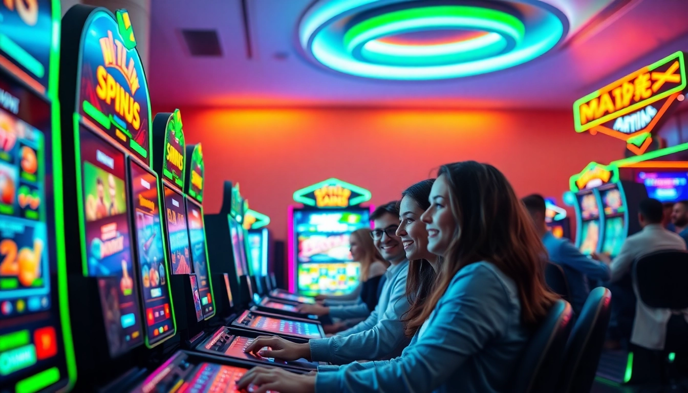 Exciting gaming environment at NOHU showcasing various game categories.