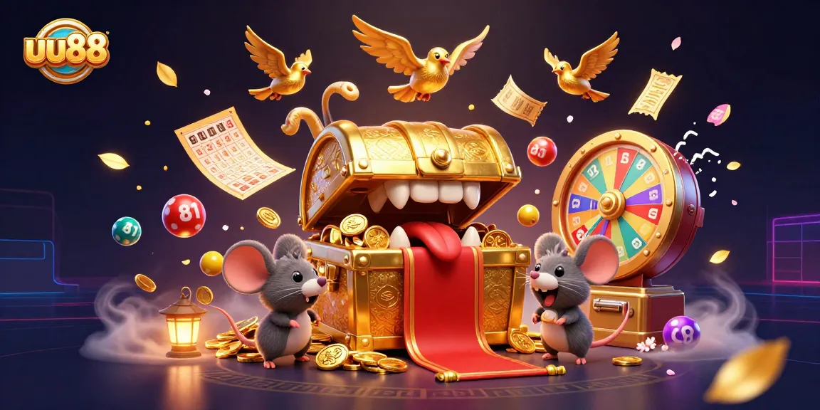 Engage in thrilling casino action with uu88, capturing the excitement of colorful lottery elements.